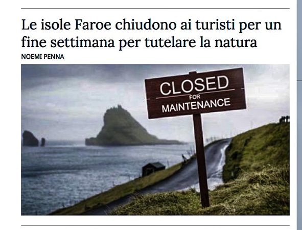 Closed. Le Fær Øer e il turismo di massa Closed. Le Fær Øer chiudono al turismo di massa. L'ultima Thule per i fotografi.