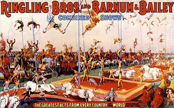 La Colonna Infame, il Circo Barnum chiude, nani e ballerini nel web della fotografia