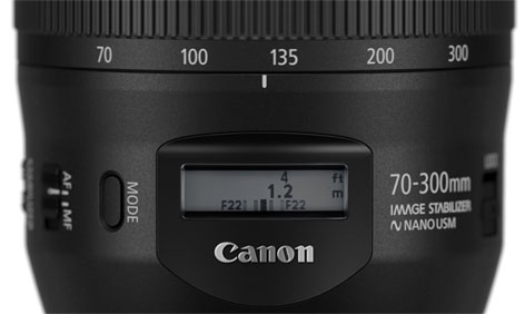 Canon EF 70-300mm F4-5.6 IS II USM, telezoom con tecnologia nano USM e display controllo