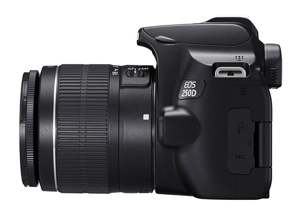 Canon EOS 250D, foto e video, semplicità d'uso e tecnologia avanzata.