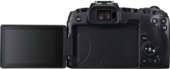 Canon EOS RP, ergonomica e con LCD touch orientabile Canon EOS RP con mirino e LCD orientabile ad elevata risoluzione.