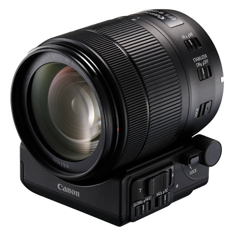 Canon con Power-Zoom PZ-E1 su EF-S 18-135mm IS USM