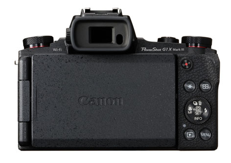 Canon PowerShot G1 X Mark III con LCD e mirino elettronico OLED ad alta risoluzione