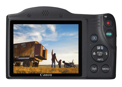 Canon PowerShot SX420 IS, bridge superzoom LCD back