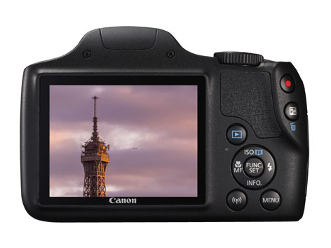 Canon PowerShot SX540 HS, LCD e retro