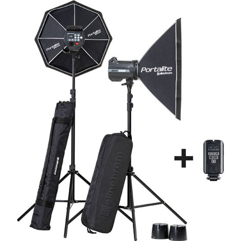 Il kit di illuminazione Elinchrom BRX 500/500 con il Beauty Dish Elinchrom BRX 500/500, kit con il Beauty Dish in omaggio da ApromaStore