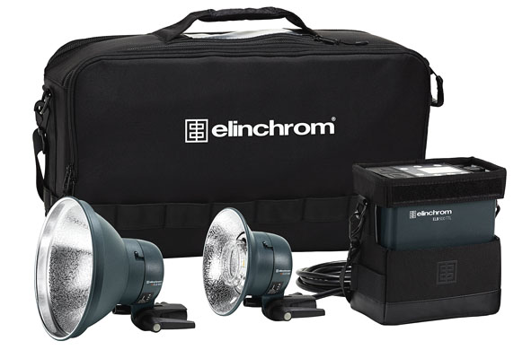 Elinchrom ELB500, potenza flash professionale Elinchrom ELB500, flash portatile da esterni e da studio