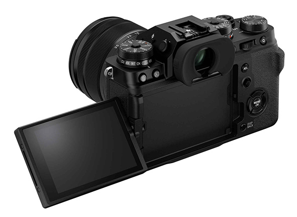 Mirino OLED ad alta risoluzione e schermo LCD touch per la Fujifilm XT4.