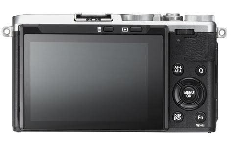 Fujifilm X70, ottica fissa 18.5mm, back