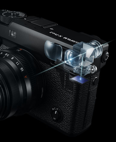 Fujifilm X-Pro2, mirino Hybrid, ottico ed elettronico
