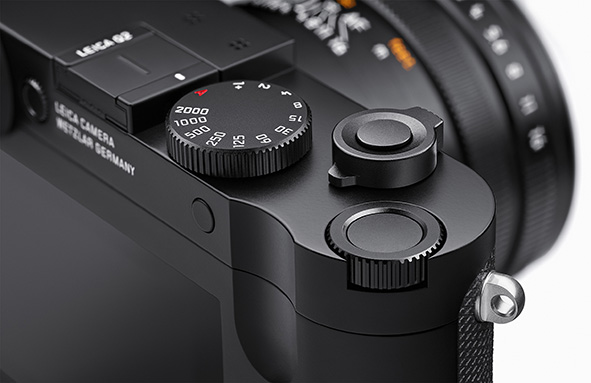 Leica Q2, ghiere e comandi facili Leica Q2, comandi essenziali e facilità d'uso.