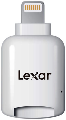 Lexar microSD reader con connettore Lightning