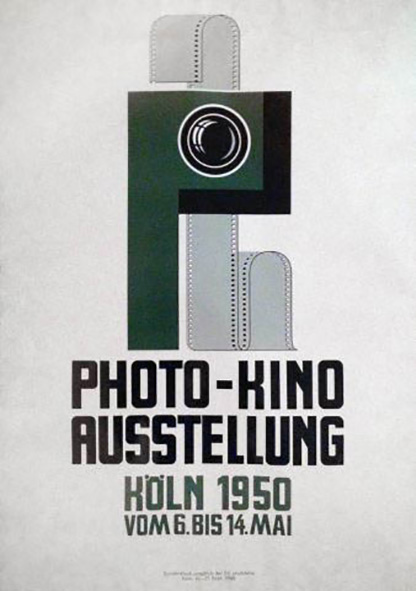 Il manifesto della prima edizione di Photokina, la più importante fiera della fotografia.