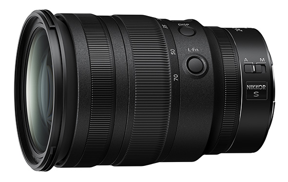 Nikkor Z 24-70mm F2.8 S per sistema Nikon Z Nikon Nikkor Z 24-70mm F2.8 S per Z7 e Z6.