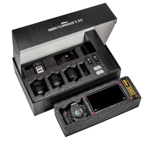 Nikon D850 guarda al video con il kit per filmmaker Nikon D850 per videomaker in un kit dedicato con ottiche luminose e a focale fissa, microfoni e registratore esterno