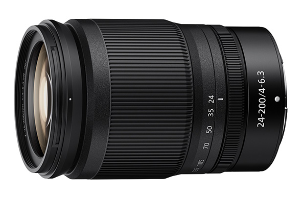 Nikkor Z 24-200mm per Nikon Z mirrorless Nikkor Z 24-200mm VR per Nikon Z full frame e APSC.