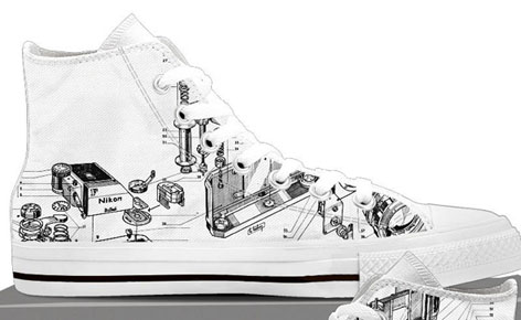 Nikon, le sneakers con i brevetti tecnologici, design unico