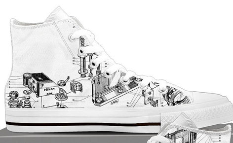 Nikon, le sneakers con i brevetti tecnologici, design unico