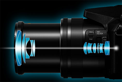 Panasonic Lumix FZ2000 con ottica Leica DC Vario Elmarit equivalente a 24-480mm F2.8-4