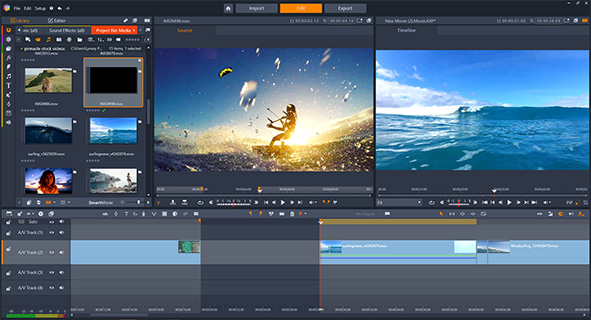 Pinnacle Studio 22 Ultimate e l'editing video preciso a 3 e 4 punti.