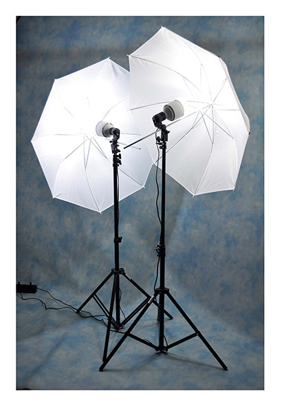 Luce LED in kit con Portrait LED 45W E27 Il kit LED per still life e ritratti, Portrait LED 45W E27