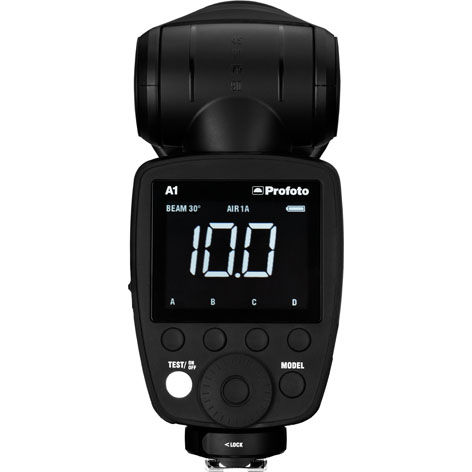 Profoto A1, display ampio per un facile controllo Profoto A1, grande display e tecnologia AirTTL