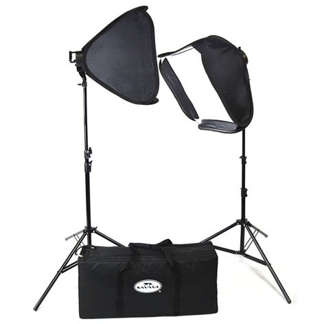 Savage LED Portrait Kit, illuminazione LED con due lampade da 300W cadauna Savage LED Portrait Kit, luce da ritratto potente e a basso consumo