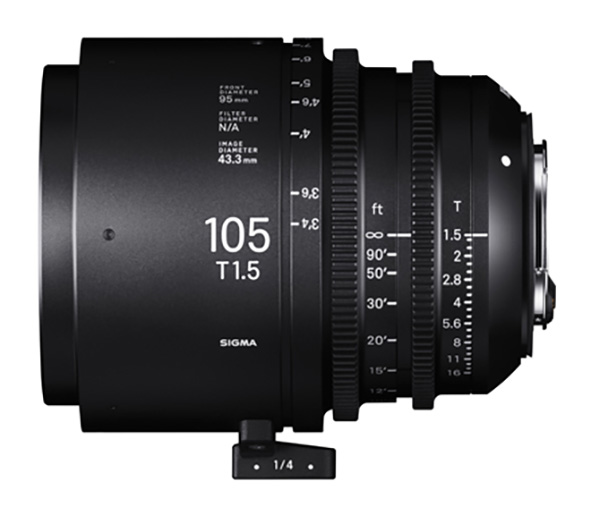 Sigma Cine 105mm T1.5 FF, ottica per videomaker e registi