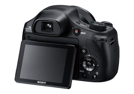 Sony Cyber-Shot HX350, bridge camera con LCD inclinabile