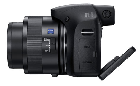 Sony Cyber-Shot HX350, bridge camera con mirino e LCD tilt