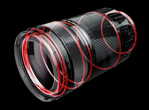 Panasonic Lumix S-R70300mm F4.5-5.6 Macro O.I.S. a prova di tutto Panasonic Lumix S-R70300mm F4.5-5.6 Macro O.I.S. progettato per foto e video e dotato di guarnizioni contro polvere e umidità