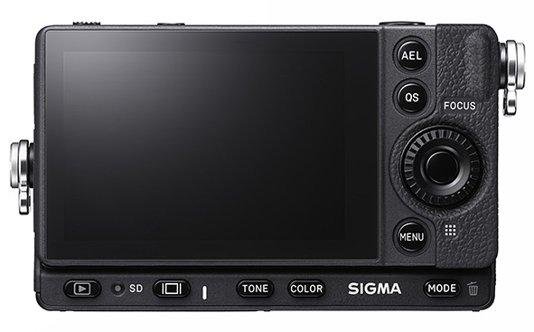 Il retro della Sigma fp-L con il suo schermo LCD