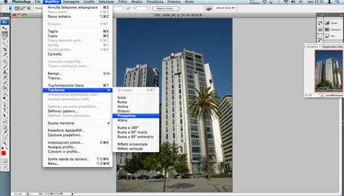 photoshop correzione architettura