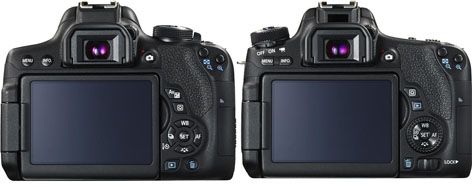 Canon EOS 760D e 750D, ghiere diverse per automatismi e controlli manuali